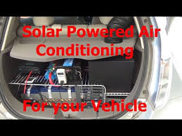 solar powered vehicle air conditioning