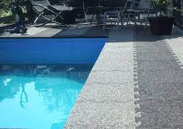 swimming pool rubber tiles for