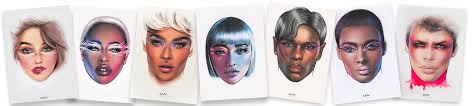 face chart makeup design by liza