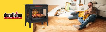 Black Infrared Electric Fireplace Stove