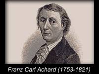 Franz Carl Achard Our natural attraction to sugar was easily preyed upon, and exploited by candy makers and confectionaries. - industrial6