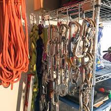 climbing gear storage ideas rock