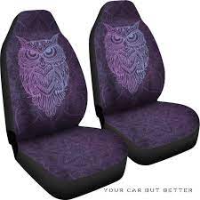 Purple Owl Car Seat Covers 232205 In
