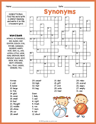 synonyms crossword