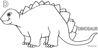 This pdf or jpg printable an easy and attractive colouring page for kids below five years. Printable Dinosaur Coloring Pages For Kids