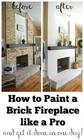 How To Paint A Brick Fireplace Sarah Joy