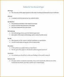 Apa Research Paper Outline Template Shatterlion Info