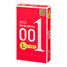 Okamaoto Condoms Zero One L size 0.01mm 3Pieces : Amazon.co.uk: Health &  Personal Care