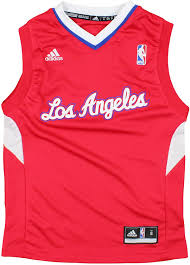 Buy la clippers jersey and get the best deals at the lowest prices on ebay! Amazon Com Adidas Los Angeles Clippers Nba Youth Big Boys 8 20 Team Logo Road Replica Jersey Red Clothing