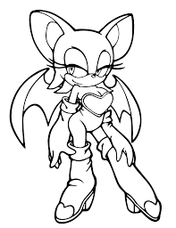 Sonic Boom - Rouge the Bat with its wings open
