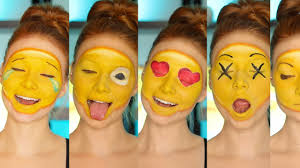 diy emoji costume makeup tutorial cc