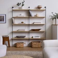Cerused White Bookcases West Elm