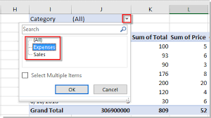 how to filter pivot table based on a