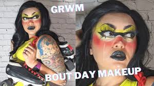grwm roller derby bout day makeup