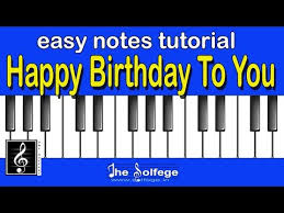 happy birthday song notes tutorial f