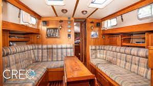 The interior layout and rigging have evolved some over this time, but the boat remains true to its design, and has built a. Fisher 37 1991 Creo Yacht Brokers