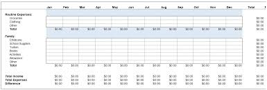 Blank Annual Operating Budget Template Excel Excel Budget