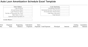 Amortization Schedule Template Excel Loan Table Repayment In Student