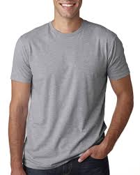 Next Level 3600 Unisex Cotton T Shirt Heather Gray L