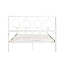 White Queen Wrought Iron Bed Frame