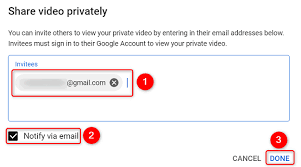 how to share a private you video