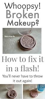 how to fix broken makeup in a flash