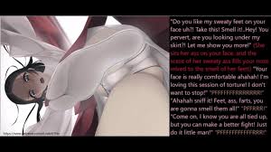 Hentai Facesitting Farting Feet Femdom (Captions) 