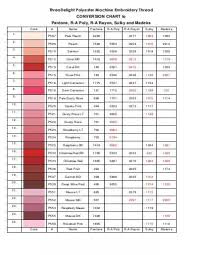 Actual Dmc Embroidery Floss Conversion Chart Embroidery