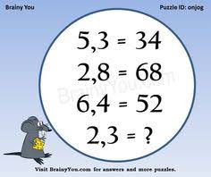 Improve your logic with a mix of easy math riddles and fun picture puzzles! 40 Math Puzzles Ideas Maths Puzzles Math Brain Teasers