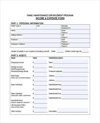 Sample Personal Expense Forms 9 Free Documents In Word Pdf