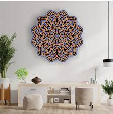 3d Mandala Wooden Wall Art At