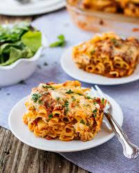 easy baked ziti with meat sauce quick