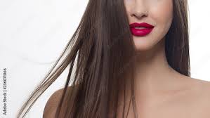 woman s lips with fashion bright pink