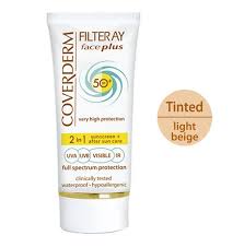 coverderm 2in1 face plus spf50 tinted