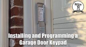 garage door opener keypad