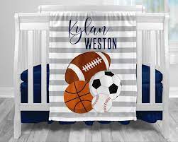 Sports Baby Blanket Sports Personalized