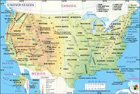 usa map map of the united states of