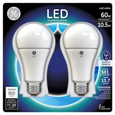 General Electric Led 60w 2pk Light Bulb White Ge Led Led Light Bulb Led Light Bulbs