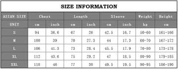 T Shirt Measurements And Size Weight Chart Gs Retro Hip