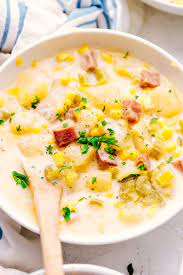 crock pot cheesy ham and potato soup