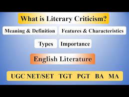 literary criticism in english