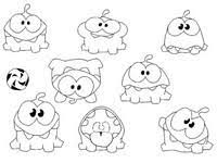 Player sees them as sheets of paper stuck to the background of the levels. Coloring Pages Cut The Rope Morning Kids