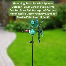 Hummingbird Solar Wind Spinner Outdoor