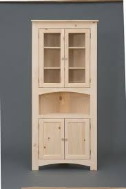 Sr21 Pine Four Door Corner Cabinet
