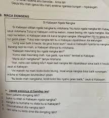 Harga ori buku novel bahasa sunda si kabayan jadi dukun karangan moh ambri. Dongeng Bahasa Sunda Si Kabayan Ngala Nangka Guru
