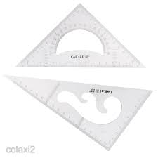 Increase your diamond design possibilities with the 60 degree diamond ruler. Colaxi2 2pcs 30 60 45 90 Degree Geometry Triangle Ruler Drawing Drafting Tools Set Shopee Philippines