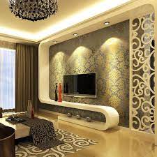 Design Living Room Wallpaper Ceiling