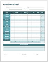 Monthly Expense Report Template Excel Magdalene Project Org