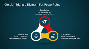 Triangle Circular Nodes Diagram For Powerpoint