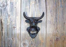 Bull Head Bottle Opener Wall Mounted